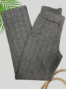 Plus Size Pants - 黑色 - 查看 1