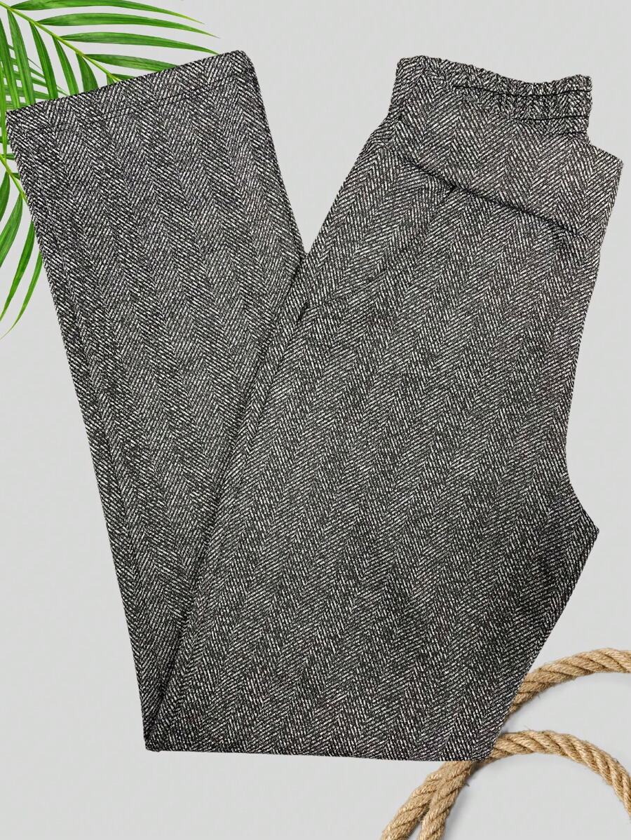 Plus Size Pants - 黑色 - 查看 1