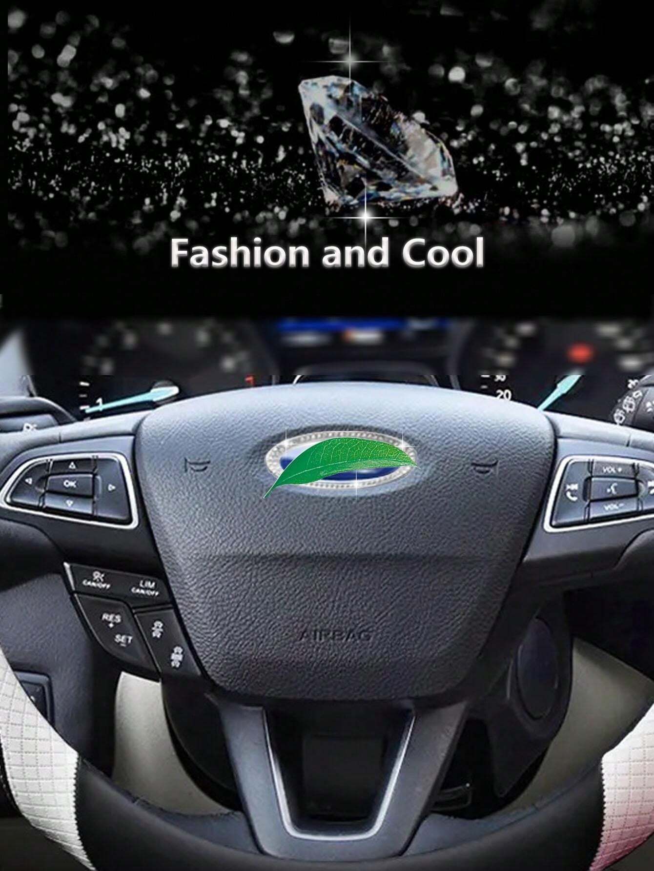 FCV 1 paquete Emblema de Bling para el volante con de