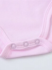 寶寶女孩3件套花鹿與圓點印花長袖連體衣，適用於春秋季節 - 彩色 - 查看 5