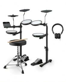 Donner Electric Drum Set For Beginner Electric Drums With 4 Quiet Mesh Drum Pads, 2 Switch Pedal, Portable And Solid Drum Set With Type-C Charging, 68+ Sounds, 10 Demo Songs, Throne, Headphones, Sticks, Melodics Lessons DED-70 DED-80 DED-200 - DED-70 (KIDS) - View 1