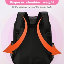 輪滑/冰鞋背包,肩帶和上提手把呼吸冰鞋/直排輪鞋袋滑冰手提包,儲存滑冰鞋、鞋子、靴子、運動裝備,適用於兒童和成人 - 粉色 - 查看 3