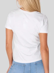 Women Blouses - 白色 - 查看 3