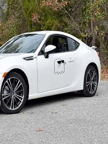 1 Miếng Đen Dễ thương Con ma Vui Mẫu Nhãn dán xe hơi - màu đen - Xem 2