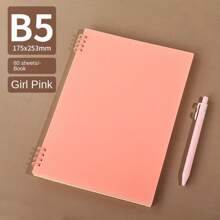 1 quyển sổ bìa cứng có thiết kế cực kỳ hấp dẫn, sổ tay bài tập khổ A5/B5 Pp bán buôn, tránh cắt giấy cho học sinh - Màu tím - Xem 8