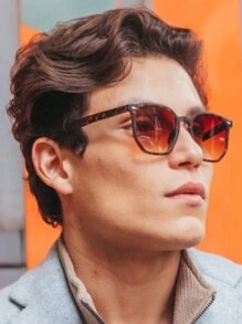 Men Fashion Glasses - 珊瑚粉 - 查看 3