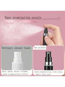 可再填充香水噴霧瓶和便攜式化妝品乳液噴霧瓶、旅行套件空容器 - 粉色 - 查看 4