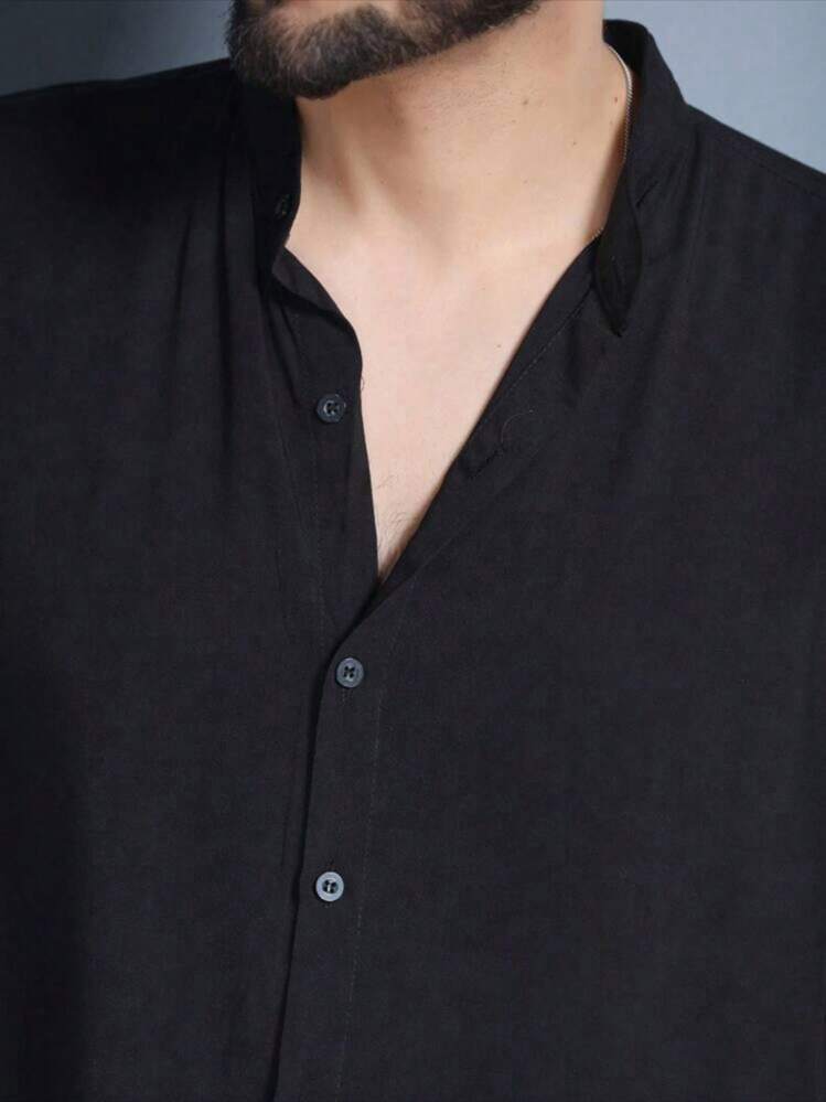 Men Shirts - Black - View 5