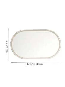1pc Car Sun Visor Makeup Mirror, Anti-Shatterting, For Car Interior Decoration, Rearview And Beauty, Dual-Use - Clear - View 4