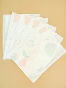 10/30/60/100入組一次性嬰兒口水巾,防水&防髒的喂食工具 - 水果世界 - 查看 3