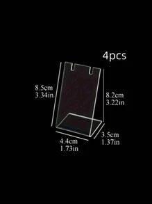 仿晶夾式耳環珠寶展示架,項鍊耳環收納盒,用於珠寶展示,耳釘收納展示架 - 無色 - 查看 2