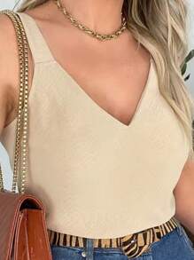 Women Tops - Beige - View 2