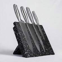 Magnetic Knife Holder Knife Block Rack Kitchen Organisation Cutlery Set Storage - Black - View 8