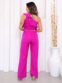 Women Jumpsuits - Màu Hoa hồng đỏ - Xem 4