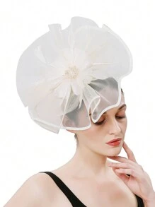 1pc Fascinators For Women  Derby Fascinator Hat For Cocktail Tea Party Wedding - Multicolor - View 4