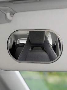 1pc Car Sun Visor Makeup Mirror, Anti-Shatterting, For Car Interior Decoration, Rearview And Beauty, Dual-Use - Clear - View 2