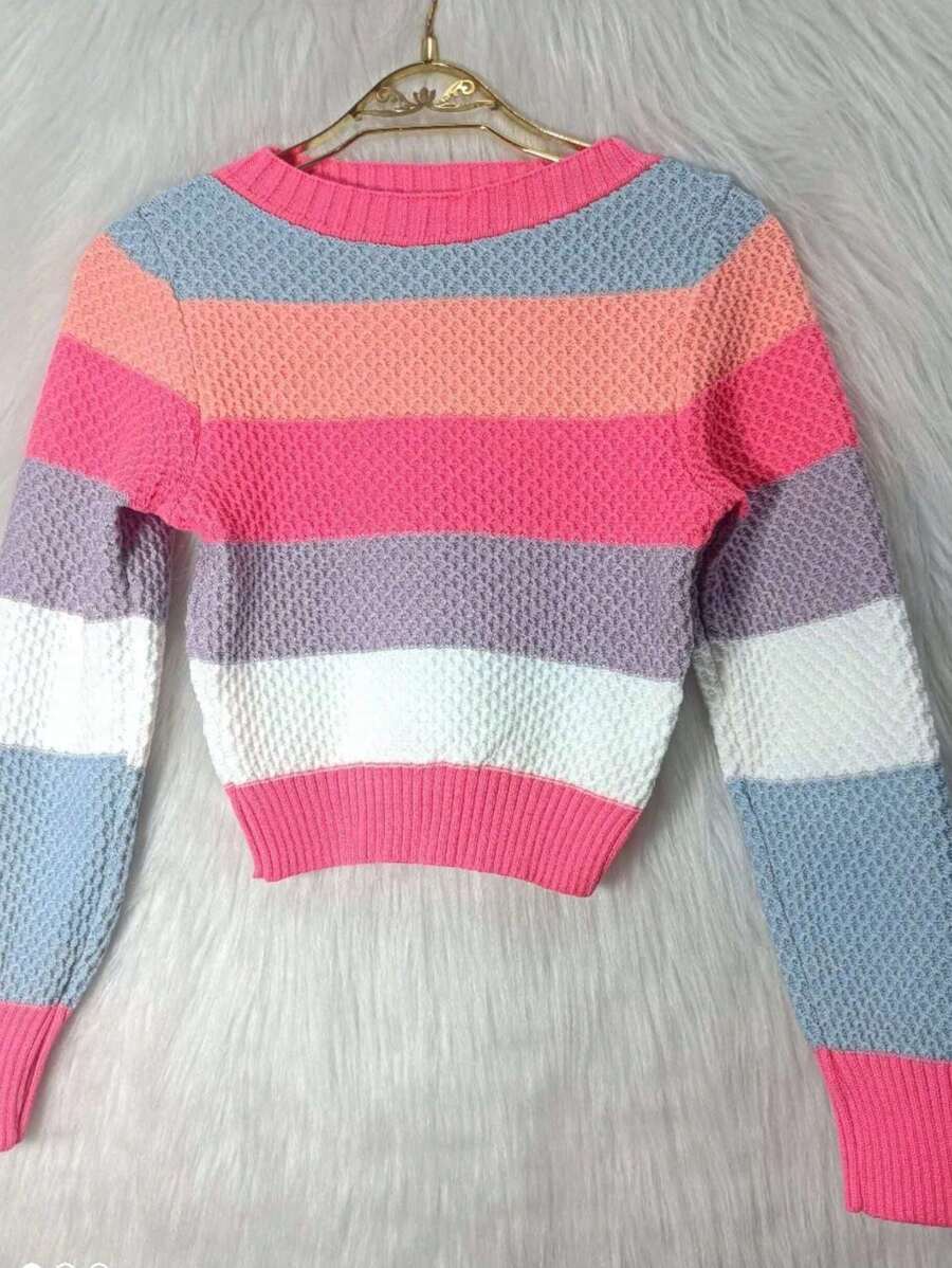 Women Sweaters - Màu Hồng  San hô - Xem 1