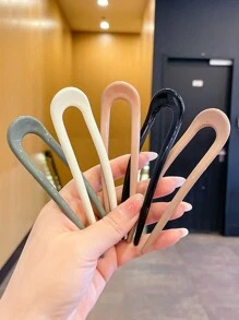 5 chiếc kẹp tóc hình chữ U kiểu Trung Hoa, kẹp tóc làm đẹp truyền thống cho phụ nữ, máy làm búi tóc, kẹp tóc, thích hợp để đeo hàng ngày (giao nhiều màu) máy làm búi tóc - Nhiều màu - Xem 3