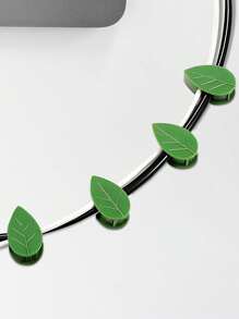 20pcs Plant Climbing Wall Self-Adhesive Fixed Buckle Hook, Fastener Tied Fixture Vine Buckle Hook, Garden Plant Wall Climbing Vine Clip - Green - View 6