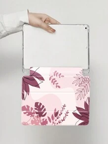 粉色植物保护套适用于 iPad 9.7 英寸（第 6/5 代，2018/2017）Mini4/5、Air4/5 10.9 英寸，带笔架 - 彩色 - 查看 5