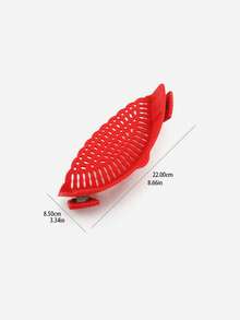 Random Multi-Functional Drain Basket, Filter Water Baffle For Fruit And Vegetable Noodles, Silicone Pot Side Drainer For Washing Vegetables And Rice - Random Color - View 6