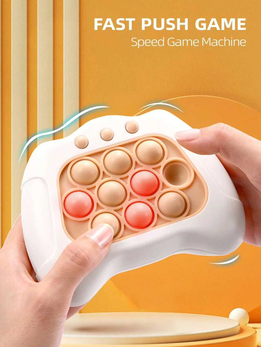 Stress-Relieving Fast Push Game Machine: Innovative Whack-A-Mole Game To Enhance Memory, Quick Recall, And Focus - Apricot - View 1