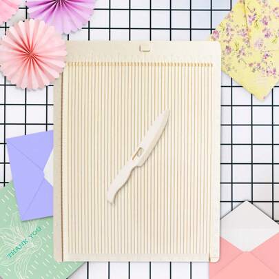 Set de herramientas Mini marcador de puntuación, adecuado para hacer tarjetas, manualidades de papel, hacer sobres, circuitos, cajas, etc. El set incluye perforadora, tabla de plegado, cuchillo para tabla de plegado, cuchillo para tabla de plegado, hacer tarjetas...