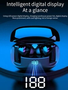 Ture Wireless Earbuds, In-Ear Headphones  BT 5.3 Stereo Earphones, IPX4 Waterproof, Immersive Sound Premium Deep Bass Headset - Black - View 8