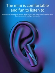 Ture Wireless Earbuds, In-Ear Headphones  BT 5.3 Stereo Earphones, IPX4 Waterproof, Immersive Sound Premium Deep Bass Headset - Black - View 6