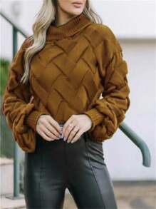 Women Sweaters - Màu nâu  Mocha - Xem 1