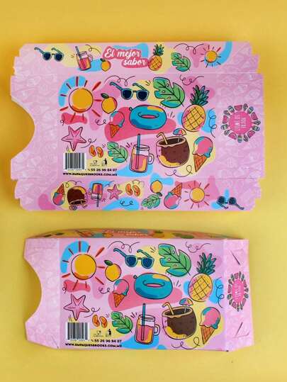 25pz Charola Para Paleta De Hielo Toppings Genérica