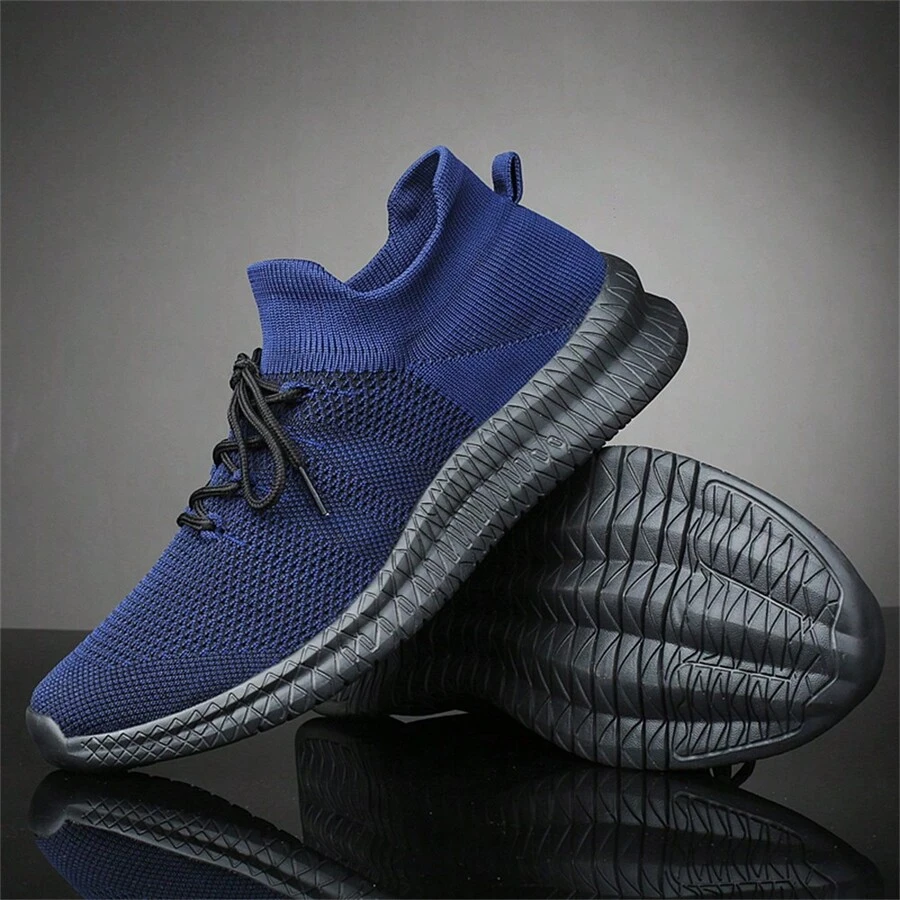 Hàng mới đến Mùa xuân/Mùa hè Nhẹ Thoáng khí Giày thể thao , Kích thước lớn Nam Ngoài trời Chống trượt Mềm mại & Thoải mái - Màu xanh lam - Xem 1