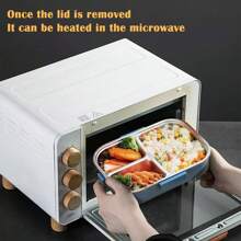 Caja térmica para almuerzo de 1100ml, envase para almuerzo de acero inoxidable para niños, oferta del - Verde - Ver 7