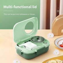 Caja térmica para almuerzo de 1100ml, envase para almuerzo de acero inoxidable para niños, oferta del - Verde - Ver 2