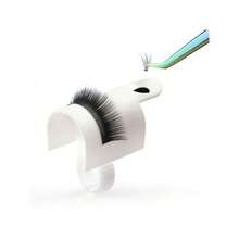 1 Set U-Shaped Strap Device With Fixing Ring, Glue Board Adhesive Eyelash Tray Holder Fixture For Eyelash Extension - White - View 2