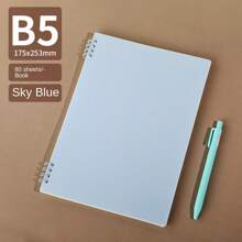 1 quyển sổ bìa cứng có thiết kế cực kỳ hấp dẫn, sổ tay bài tập khổ A5/B5 Pp bán buôn, tránh cắt giấy cho học sinh - Màu tím - Xem 10