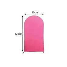 1 Miếng Lễ cưới Arch Che phủ Phù hợp Lễ cưới Arch Đứng bìa Tròn Áo Arch Bối cảnh Che phủ Đối với Tiệc sinh nhật Lễ Yến tiệc Đồ trang trí - Màu Hồng Tươi - Xem 2