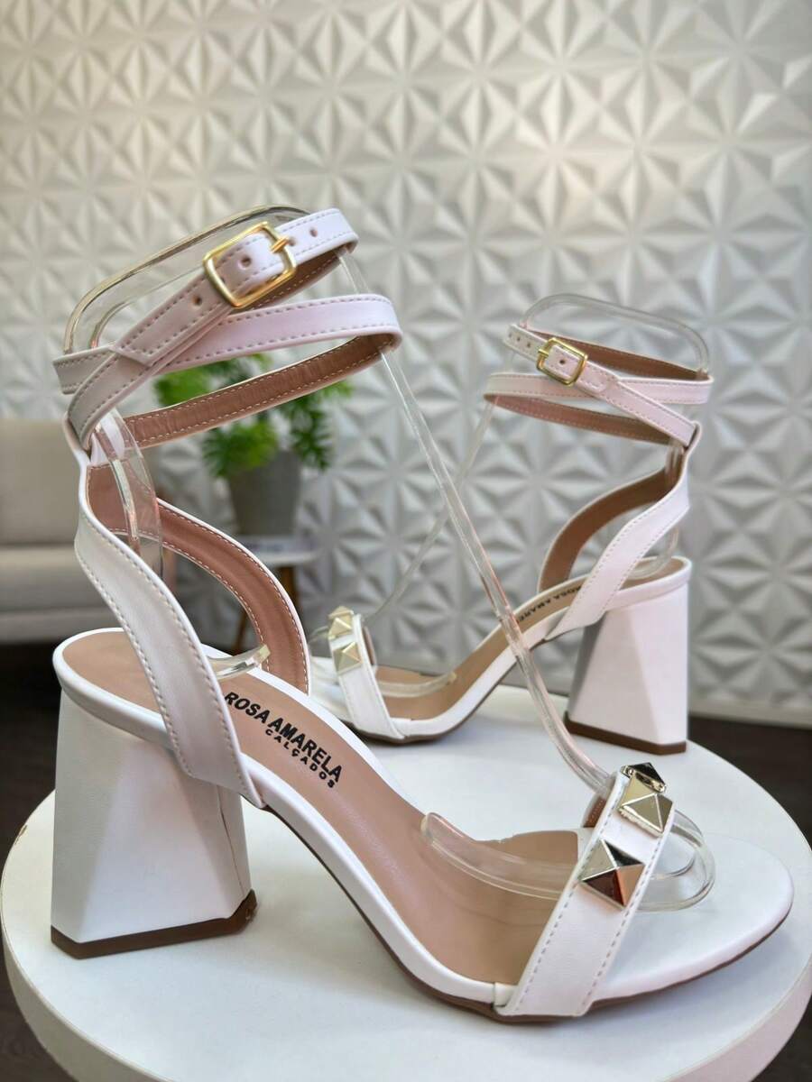Women Heeled Sandals - 白色 - 查看 1