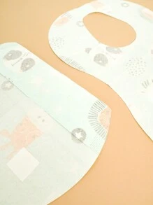 10入/30入/60入/100入一次性圍兜和吸水巾,防水嬰兒餐飲工具 - 動物王國 - 查看 3