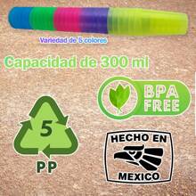 Rockkings Vasos De Plástico 50 Piezas Libres De Bpa 5 Colores 300 Ml - Multicolor - Ver 4
