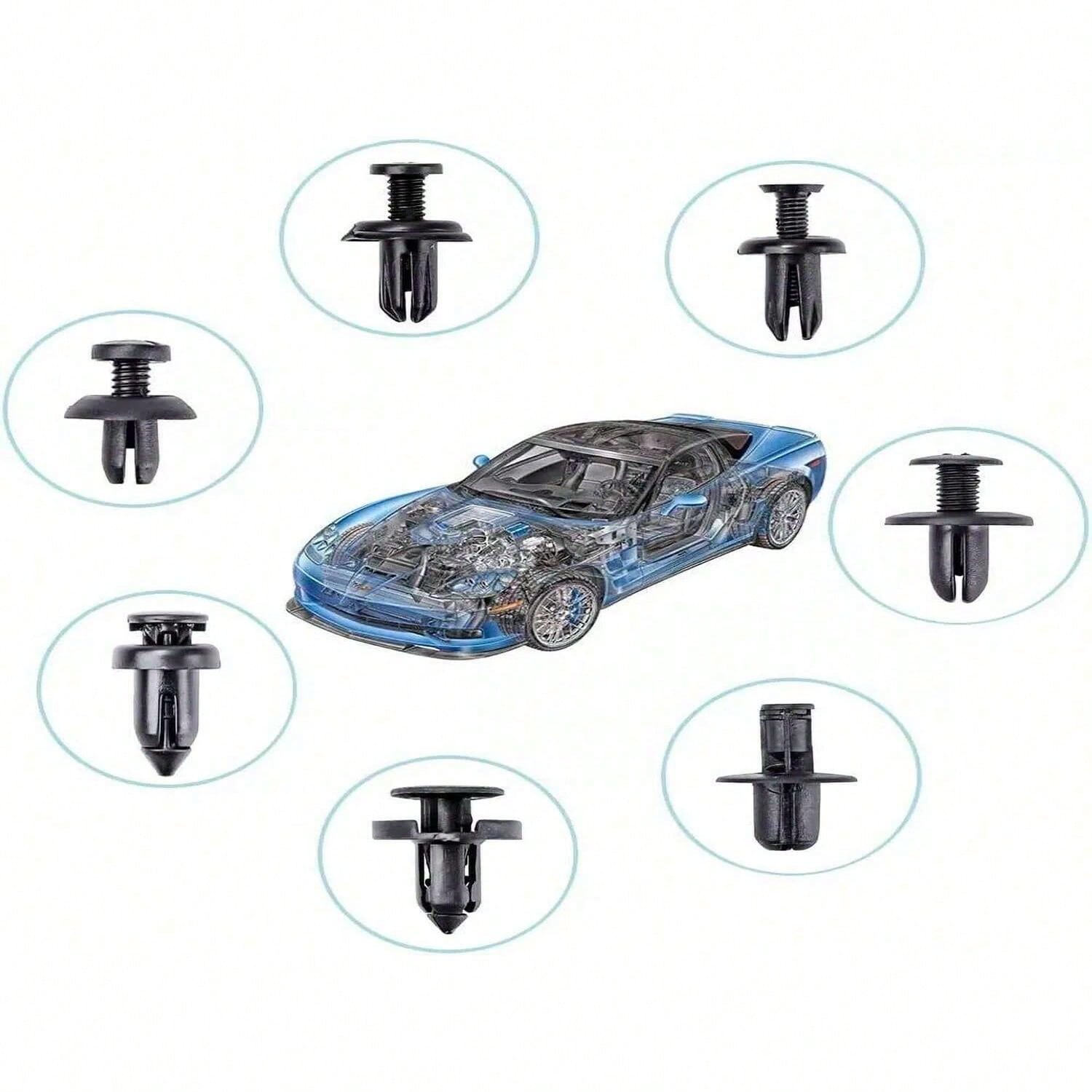 925pcs/Box Universal Car Bumper Screw Repair Rivet Fastener Assortment