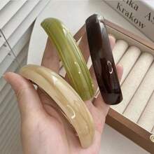 韩式发饰 - 半扎高马尾发夹，带弹性拱形弹簧夹，批发，休闲、上学、发饰 - 彩色 - 查看 3