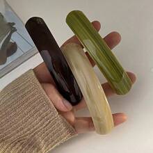 韩式发饰 - 半扎高马尾发夹，带弹性拱形弹簧夹，批发，休闲、上学、发饰 - 彩色 - 查看 1