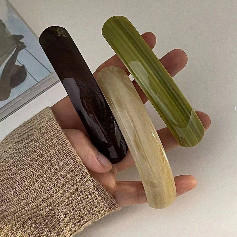 韩式发饰 - 半扎高马尾发夹，带弹性拱形弹簧夹，批发，休闲、上学、发饰 - 彩色 - 查看 1