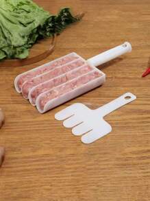 1pc/2pcs Plastic Meatball Maker Fish Balls Molds Shrimp Sliders Gadgets, An Utensil For Meat And Fish Balls And Rice Dumpling - White - View 6