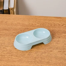 1個多色現代簡約寵物雙碗,配有馬卡龍糖果色,適用於中小型寵物 - 彩色 - 查看 14