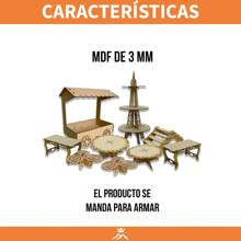 Candy Bar Mesa De Dulces 10 Muebles Mdf Armable Económica - Beis - Ver 3