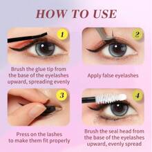 Lash Bond And Seal-Cluster Lash Glue für empfindliche Augen, rosa Lash Bond And Seal Lash Glue wasserfest, Super starker Halt 72 Stunden DIY Wimpernverlängerungs-Kleber, latexfrei (5ml+5ml, 1 Packung), Lash Bond And Seal für Wimpernverlängerungs-Cluster, langanhaltender wasserfester Wimpernkleber DIY Wimpernverlängerung Kleber Stab Einzelwimpern Kleber, Wimpernkleber