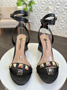 Women Heeled Sandals - màu đen - Xem 4