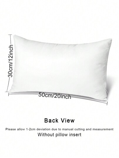 1pc Outdoor Wit Kussen Core Hidden Zipper Patio Waterproof Oil Proof Camping Living Room Bedroom Bedside Home Cushion Core. Available In Multiple Sizes., Bedding, Inserts, Pillows Bed view 4